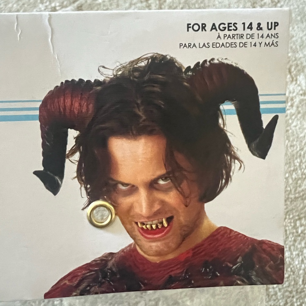 Demon horns with teeth. Brand new.